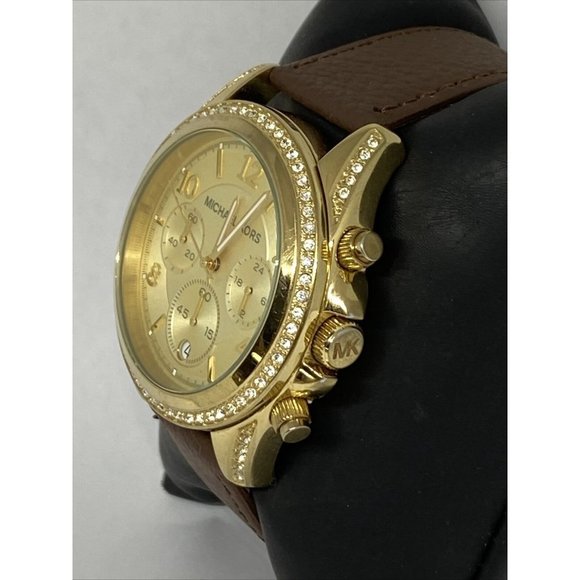 Michael Kors MK5166 Women\'s Brown Leather Analog D main image 5